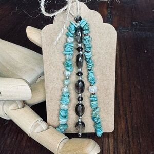 Natural Gem Pearl Stretch Bracelet Set Of 3 - NWOT